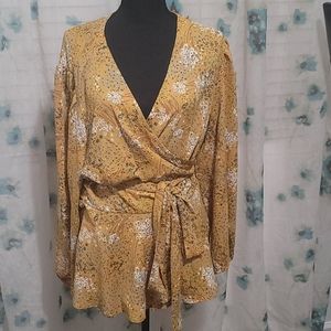 Loft beautiful true wrap blouse